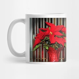 Christmas Red Poinsettia Mug